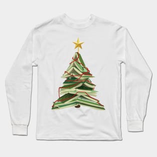 Christmas Tree of Books Long Sleeve T-Shirt